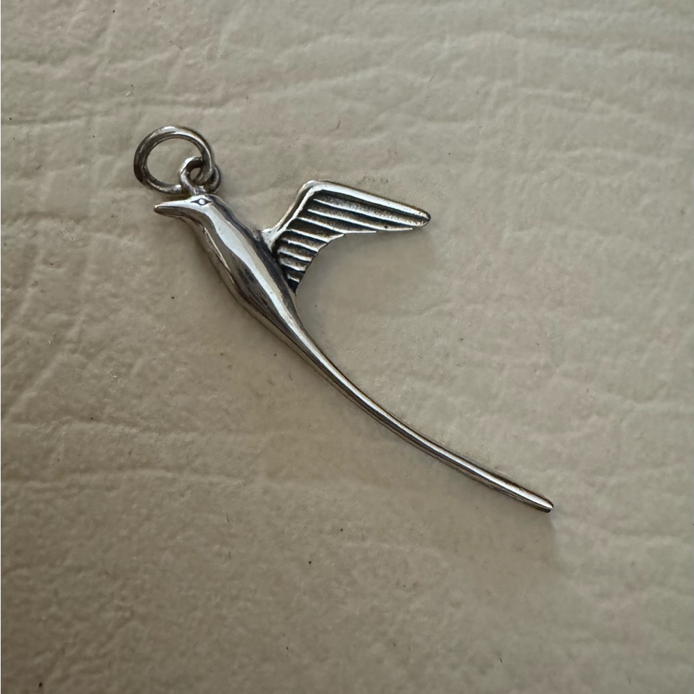 Sterling Silver Bird Pendant Charm